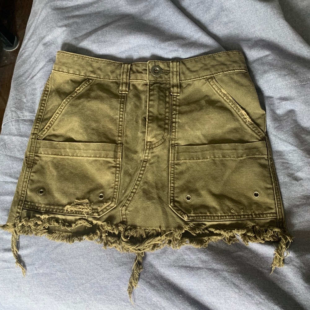 Free people military skirt size 24